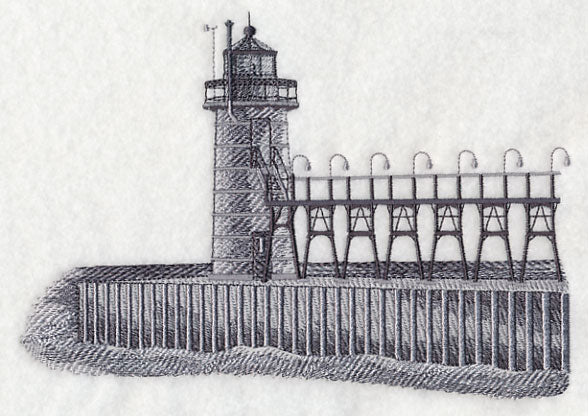 South Haven Lighthouse Sketch (Michigan)