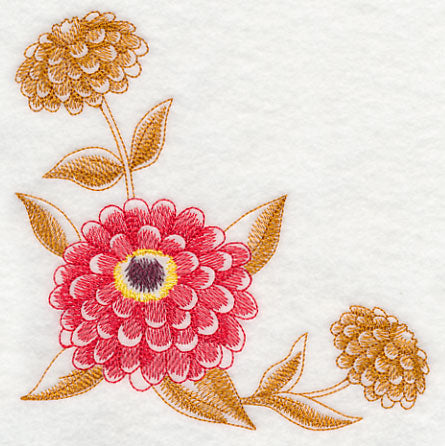 Zinnia Corner (Toile)