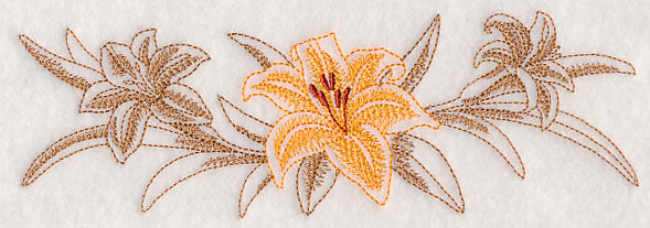 Daylily Border (Toile)