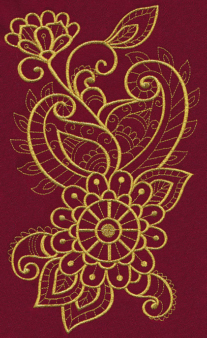 Mehndi Brilliance (Goldwork)