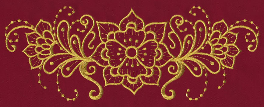 Mehndi Beauty (Goldwork)