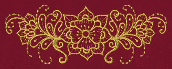 Mehndi Beauty (Goldwork)