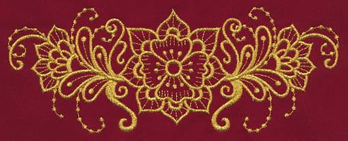 Mehndi Beauty (Goldwork)