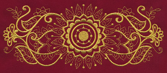 Mehndi Grandeur (Goldwork)