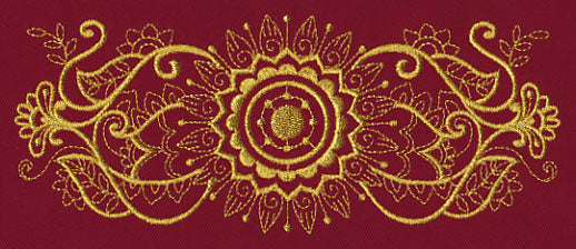 Mehndi Grandeur (Goldwork)