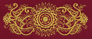 Mehndi Grandeur (Goldwork)