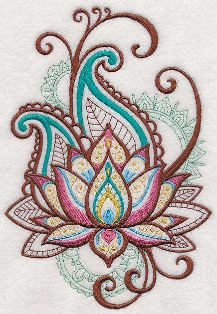 Mehndi Lotus Spray