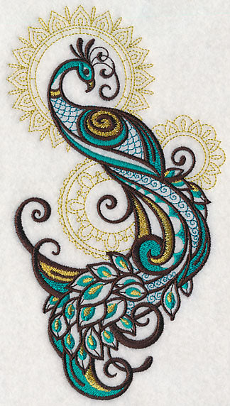 Mehndi Peacock Spray