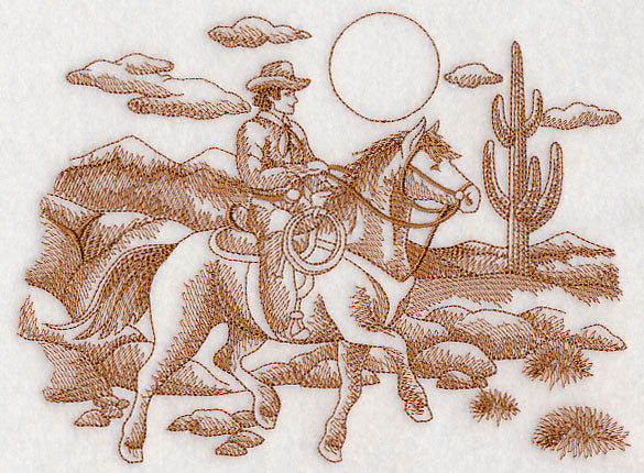 Cowboy Scene (Toile)