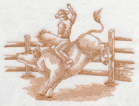 Rodeo Ridin' Scene (Toile)