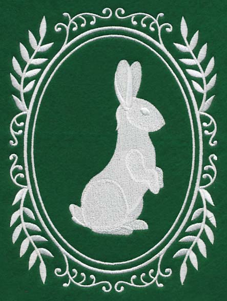 Wild Woodland Whitework Cameo - Rabbit