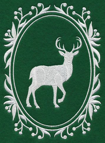 Wild Woodland Whitework Cameo - Deer