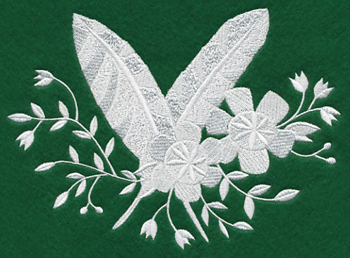 Whitework Feather Bouquet