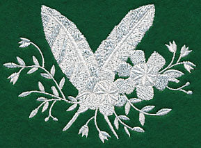 Whitework Feather Bouquet