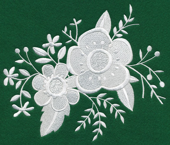 Whitework Floral Bouquet