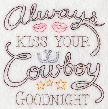 Always Kiss Your Cowboy Goodnight (Vintage)