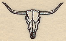 Longhorn Skull Single