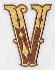 Western Letter V (5 inch)