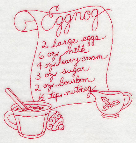 Eggnog (Redwork)