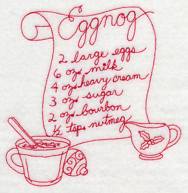 Eggnog (Redwork)