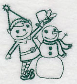 North Pole Snowman Elf (Vintage)