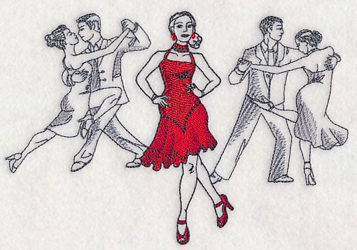Latin Dance Fashion Plate