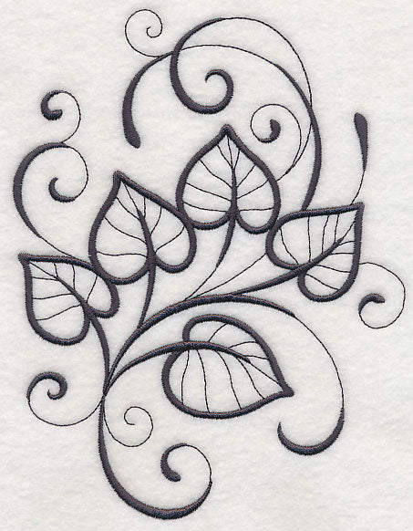 Inky Cottonwood Leaves