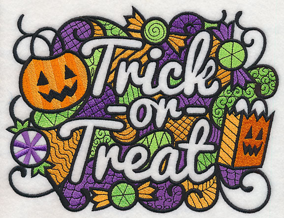 Trick or Treat (Blackwork)