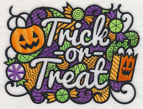 Trick or Treat (Blackwork)
