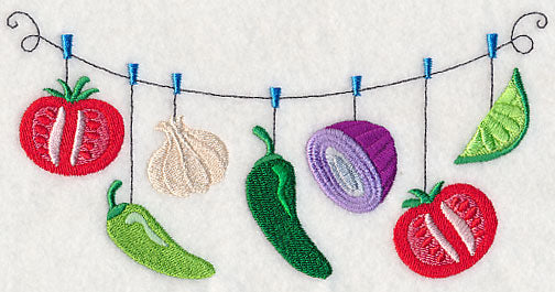 Salsa Vegetables Clothesline