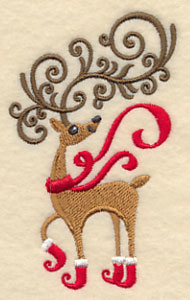 Frolicking Fancy Reindeer