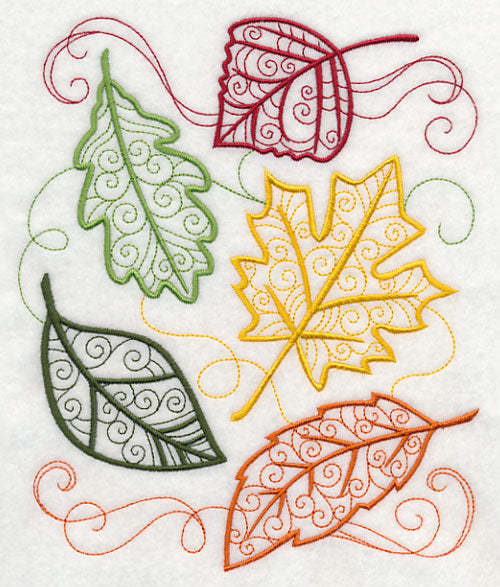 Autumn Leaves in Flight