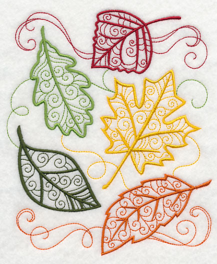 Autumn Leaves in Flight