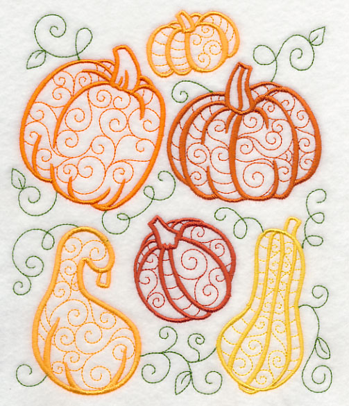 Autumn Pumpkins and Gourds