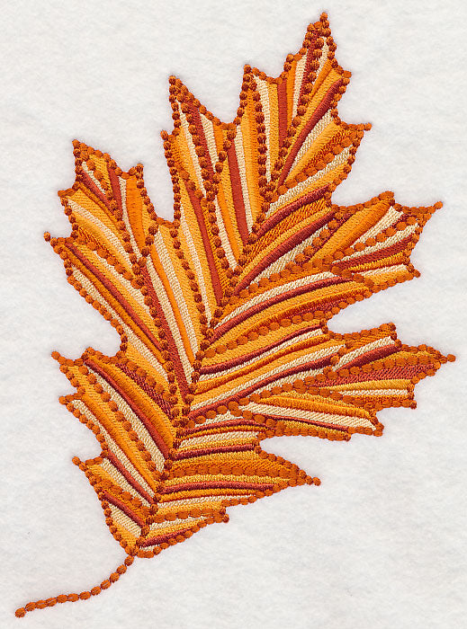 Delicate Red Oak Leaf