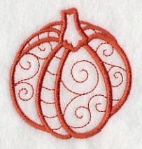 Round Autumn Pumpkin