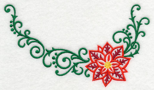 Filigree Poinsettia Neckline (Crewneck)