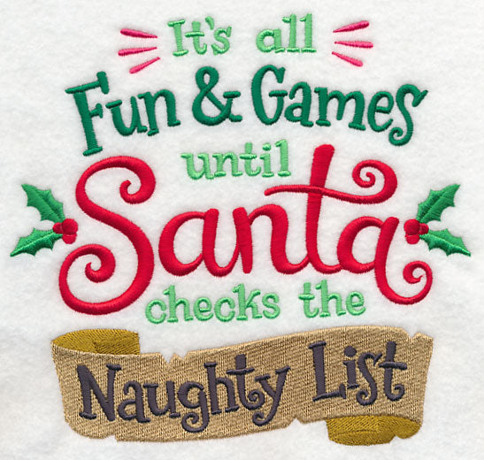 Until Santa Checks the Naughty List