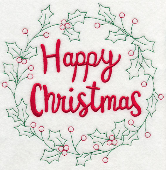 Happy Christmas Wreath