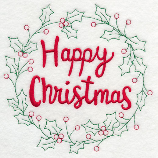 Happy Christmas Wreath