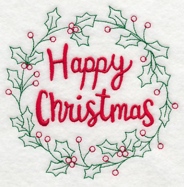 Happy Christmas Wreath