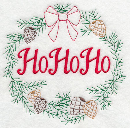 Ho Ho Ho Wreath