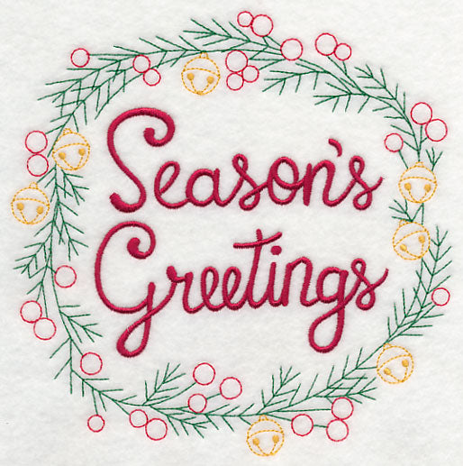 Season's Greetings Wreath
