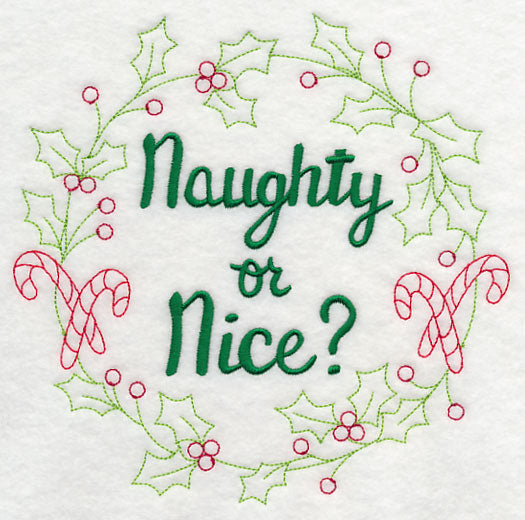 Naughty or Nice Wreath