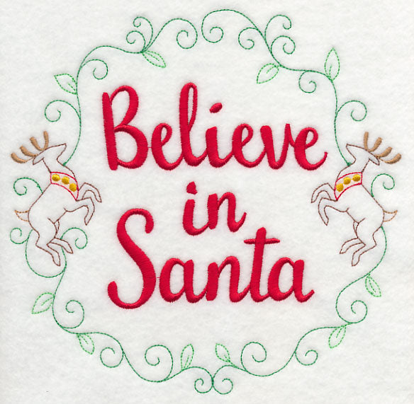 Believe in Santa Wreath