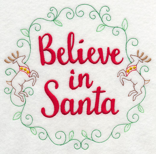 Believe in Santa Wreath