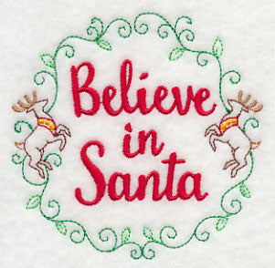 Believe in Santa Wreath