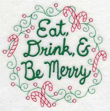 Eat, Drink, & Be Merry Wreath