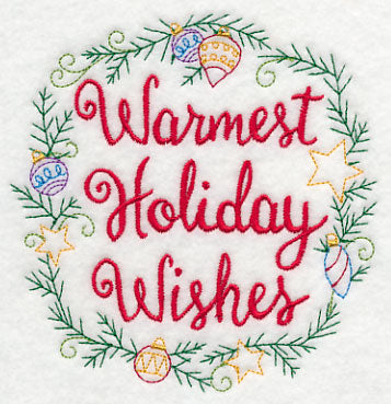 Warmest Holiday Wishes Wreath