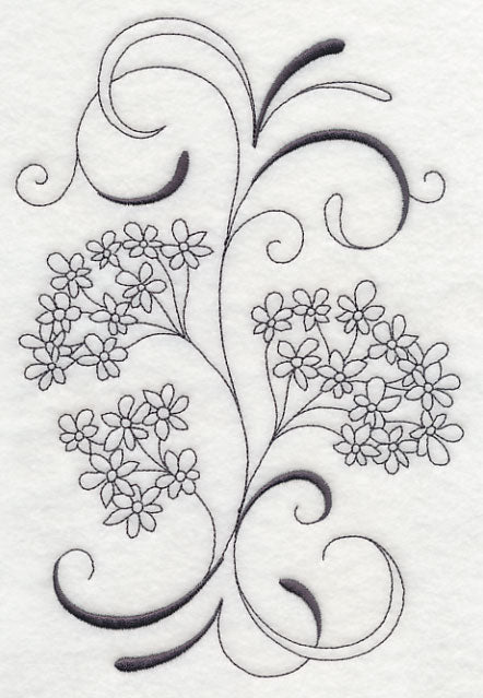 Inky Queen Anne's Lace Spray